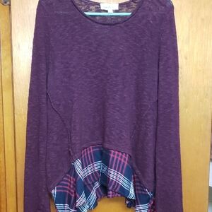 Cloud Chaser Burgundy Knit Top